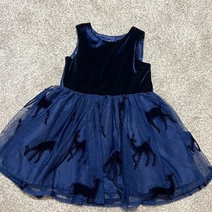 Velvet and tulle dress